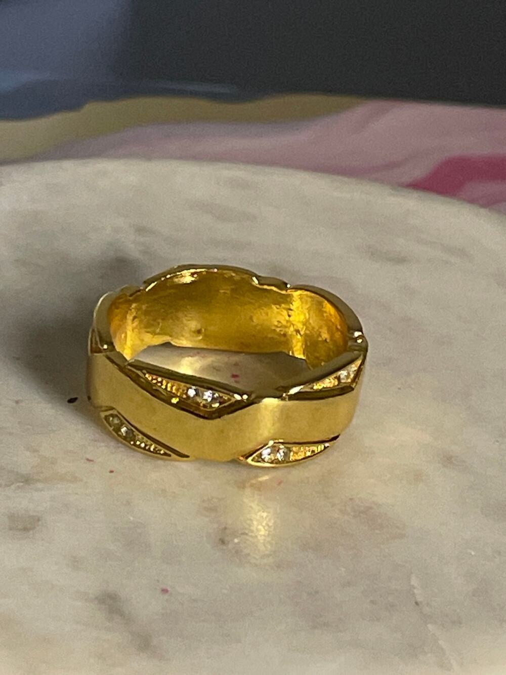 mens wedding band style ring  12